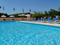 Relaxing by the pool in our magnifacent hotel on the Cote d'Azur